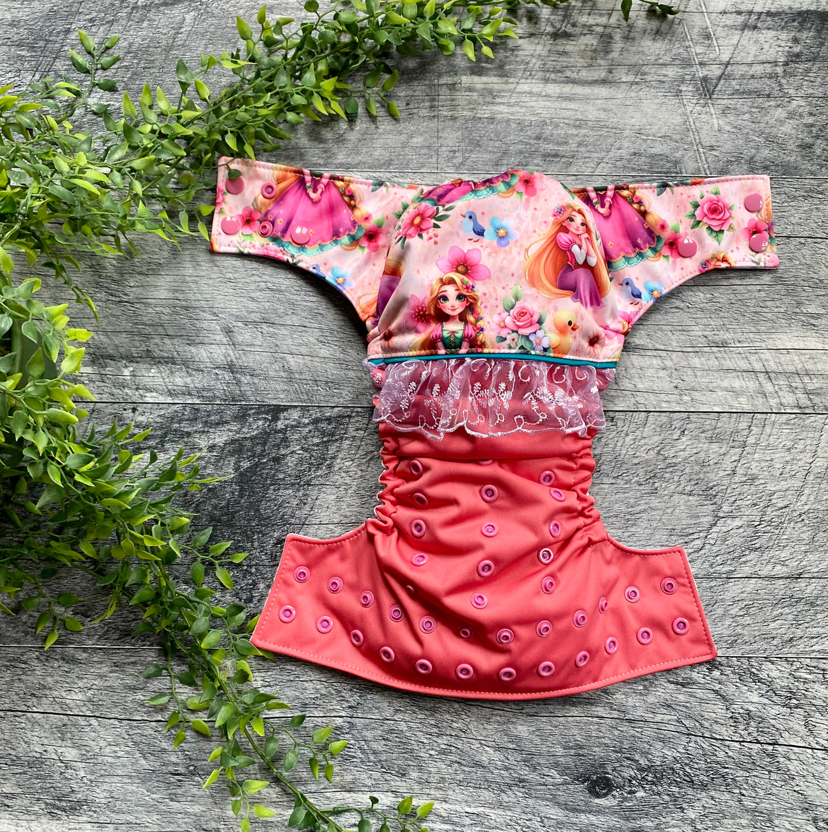 Wrap et dentelle princesse aux cheveux long